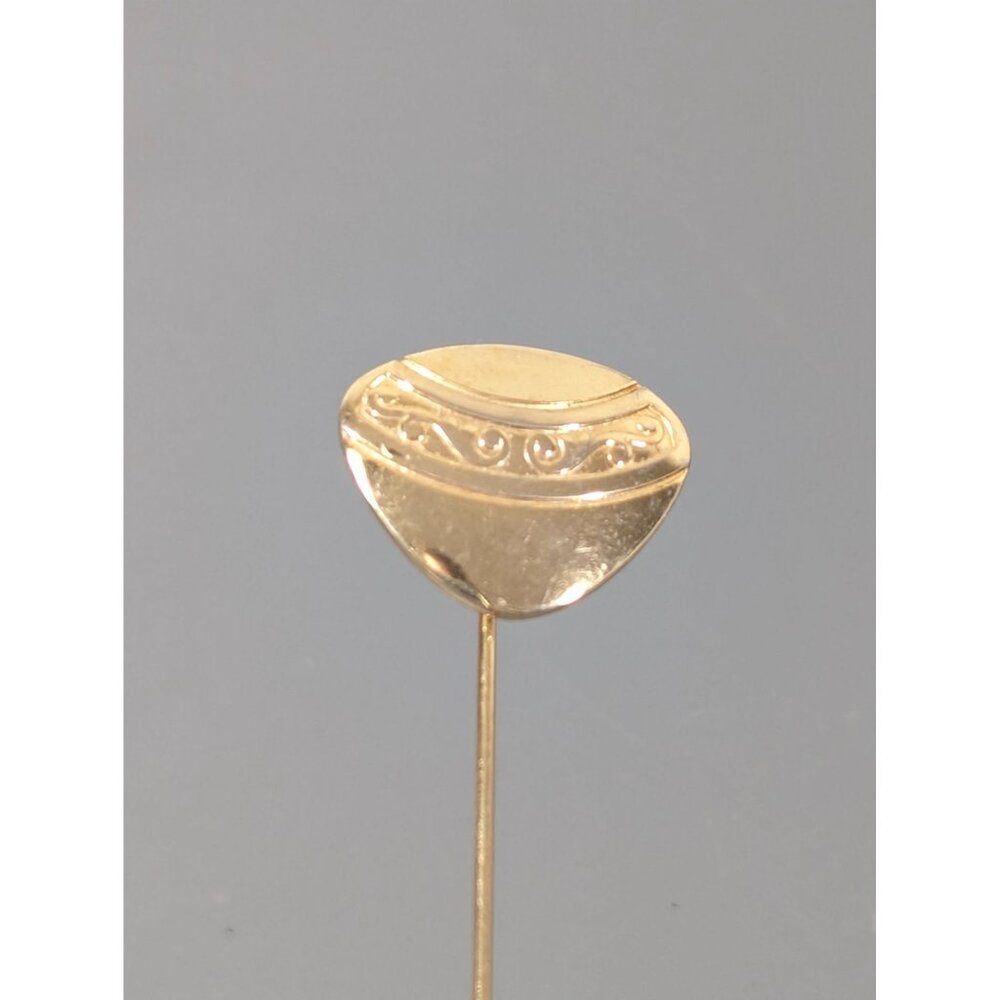 Vintage Gold Tone Scroll Stick‎ Pin Classic